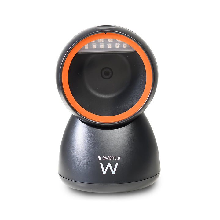 Ewent 2D Barcode Scanner mit USB, QR Code und 1D/2D Barcodescanner, Omnidirektionaler Handscanner mi