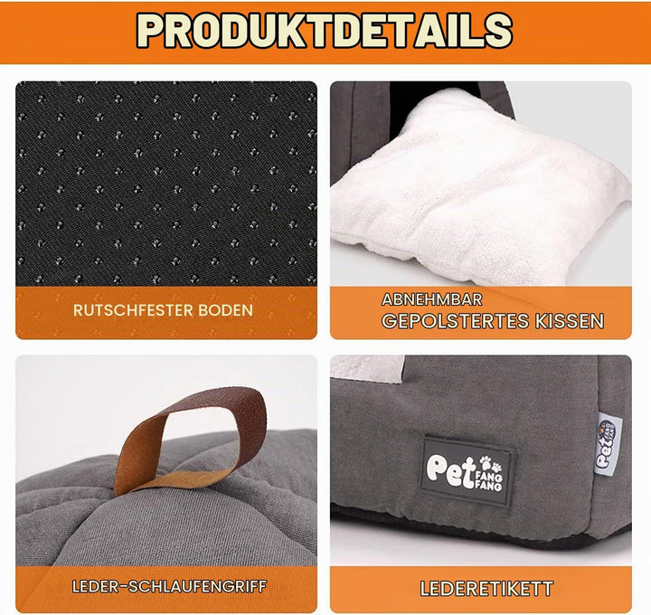 Haustier Schlafsack Indoor, Katzenhöhle für Katzen, Soft Katzenhöhle, Weiches Plüsch Warm Winter Hau