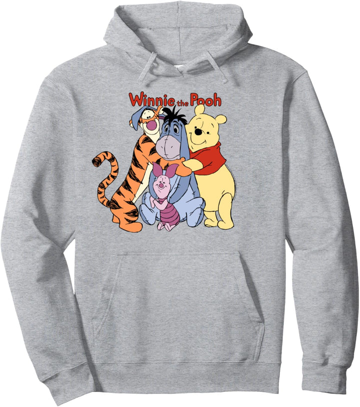 Disney Winnie The Pooh Group Shot Hug Pullover Hoodie