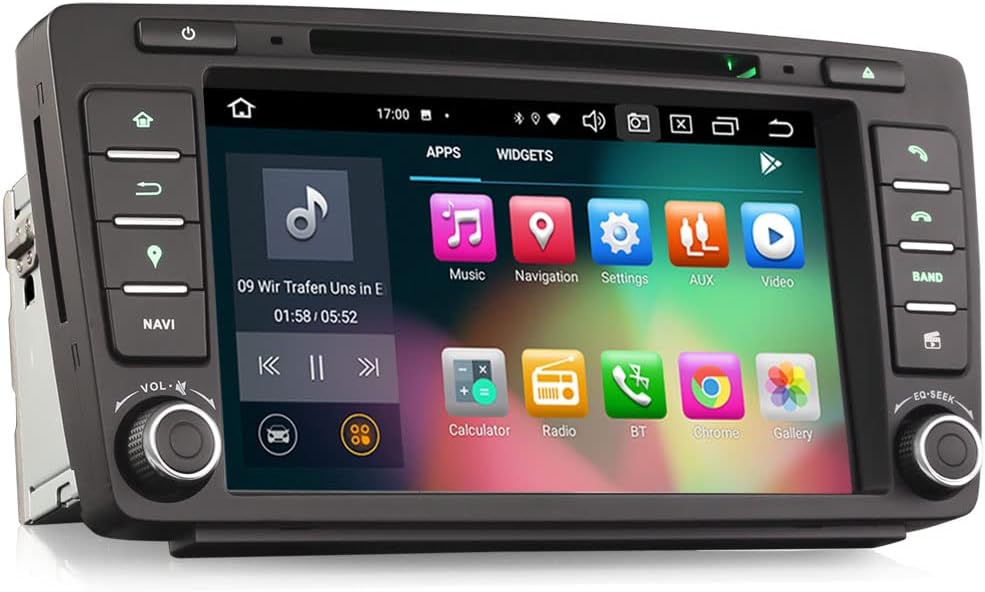 Erisin Android 10 8 Zoll 4GB RAM+64GB ROM 8-Kern Autoradio Mit GPS für Skoda Octavia Yeti Unterstütz