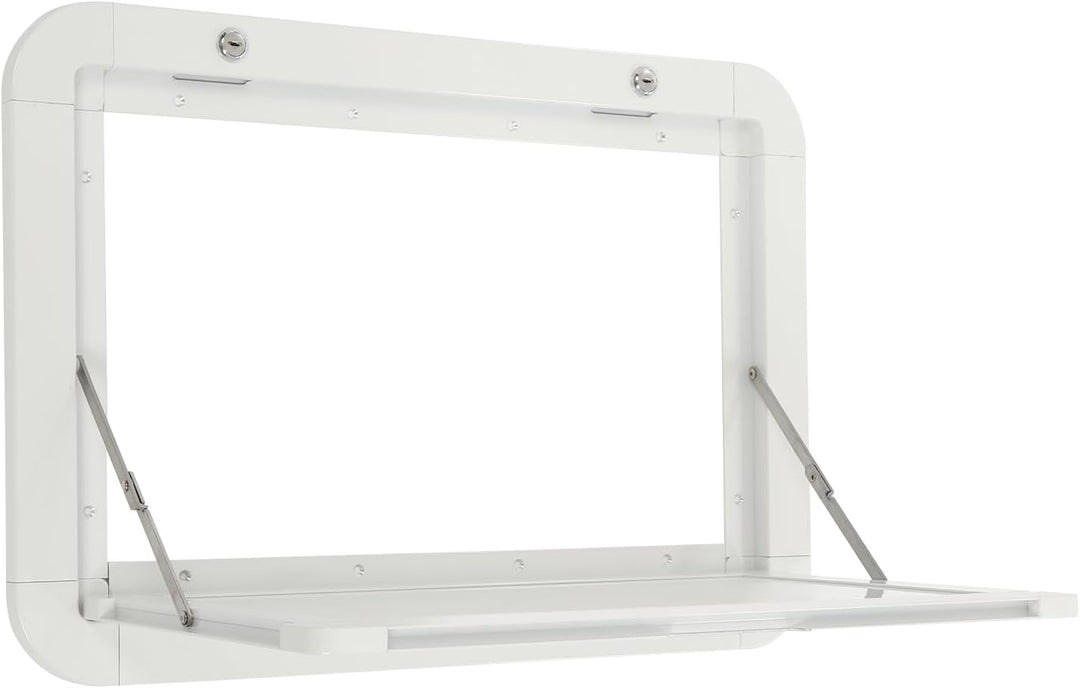 Weiss RV klappbaren Picknick-Tisch, Aluminium-Legierung Klappbare Wand Tisch Abschliessbare Wand Tis