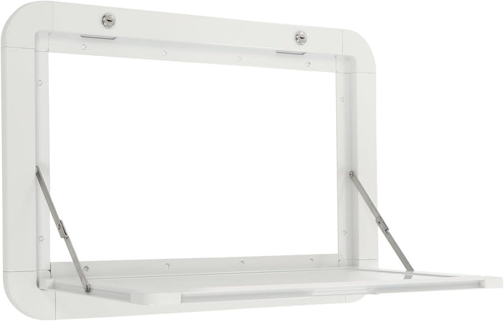 Weiss RV klappbaren Picknick-Tisch, Aluminium-Legierung Klappbare Wand Tisch Abschliessbare Wand Tis