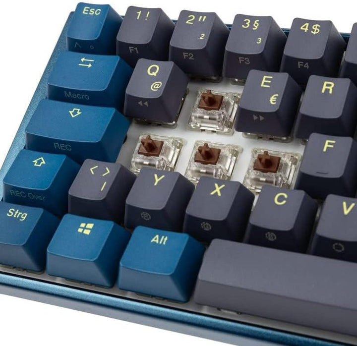 Ducky One 3 Daybreak - Mechanische Gaming Tastatur Deutsches Layout im Mini-Format (60% Keyboard) mi