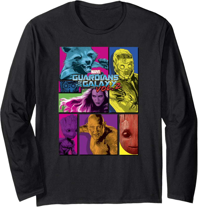 Marvel Guardians Of The Galaxy Vol. 2 Group Panels Langarmshirt