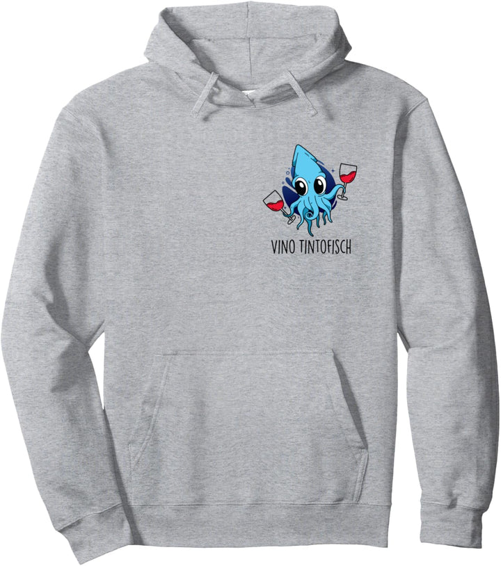 VINO TINTOFISCH - Tintenfisch Sepia Krake Wein Rotwein Fun Pullover Hoodie