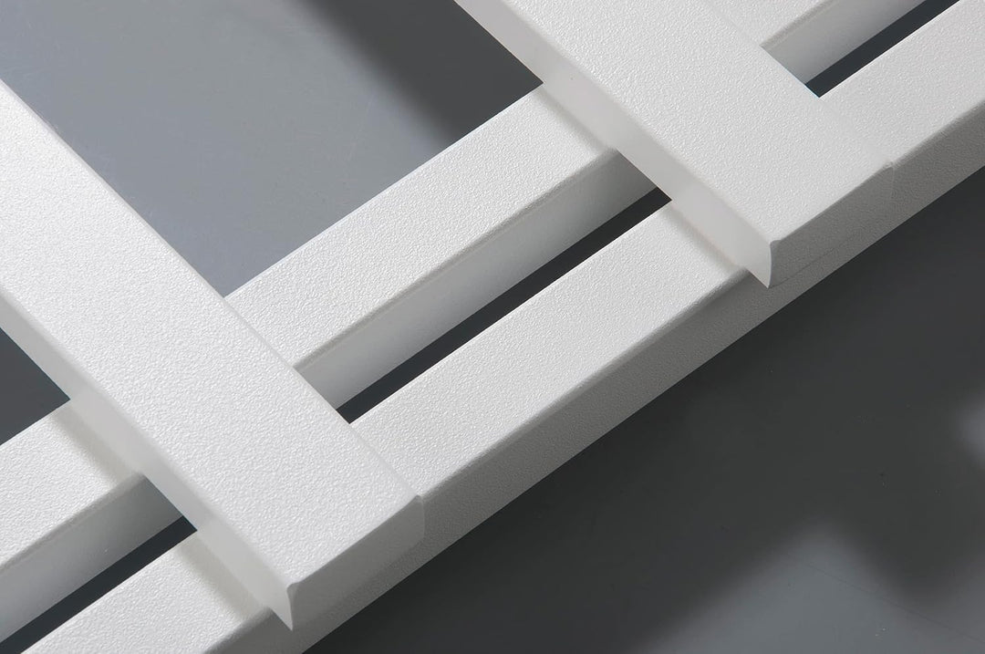Aspira Home Badheizkörper Handtuchwärmer „Nosy“ Moderner Design - Weiss - Mittelanschluss 1/2“ - 500