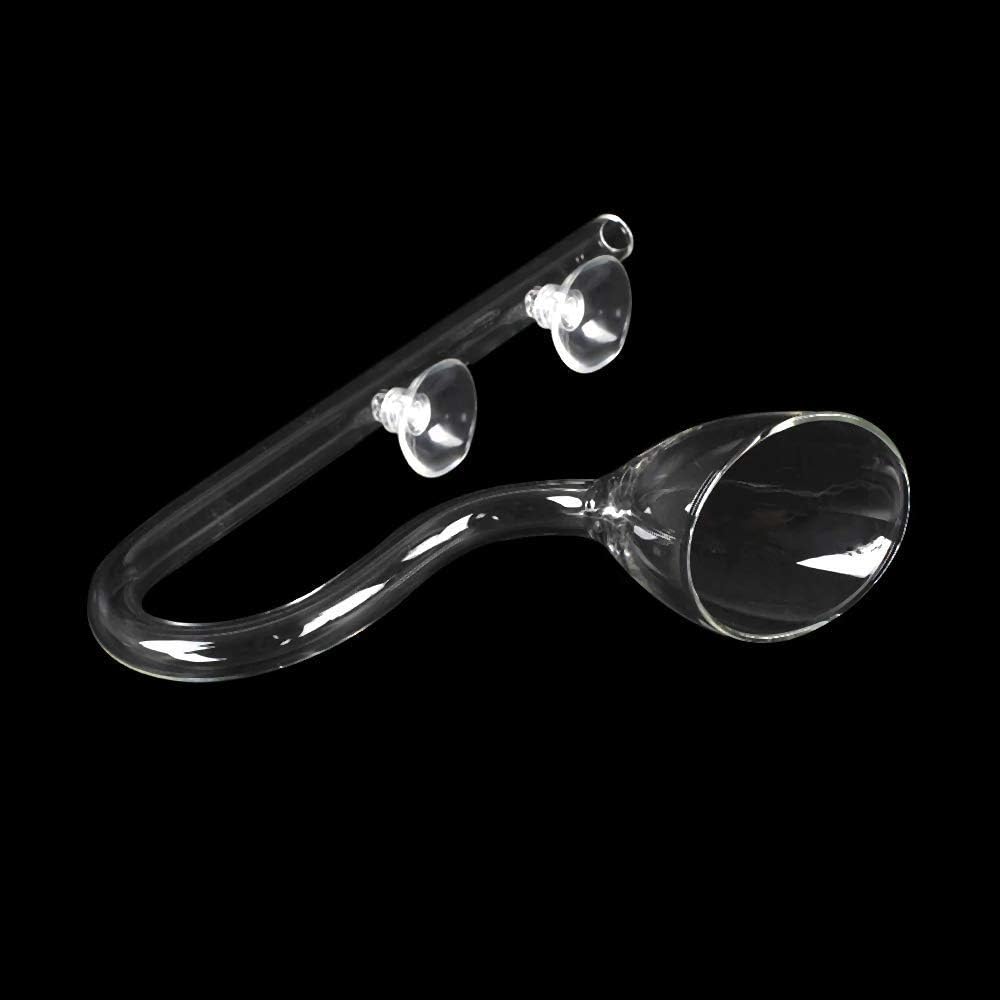FZONE Aquatic Glass Lily Pipe Set mit Lily Skimmer Zufluss und Lily Abfluss für 12/16-mm(1/2''ID.) A