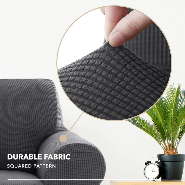 Deconovo Sofabezug Sofa Überzug Sofaüberwurf Cover Sesselbezug Sofahusse Abdeckung Super Elastisch S