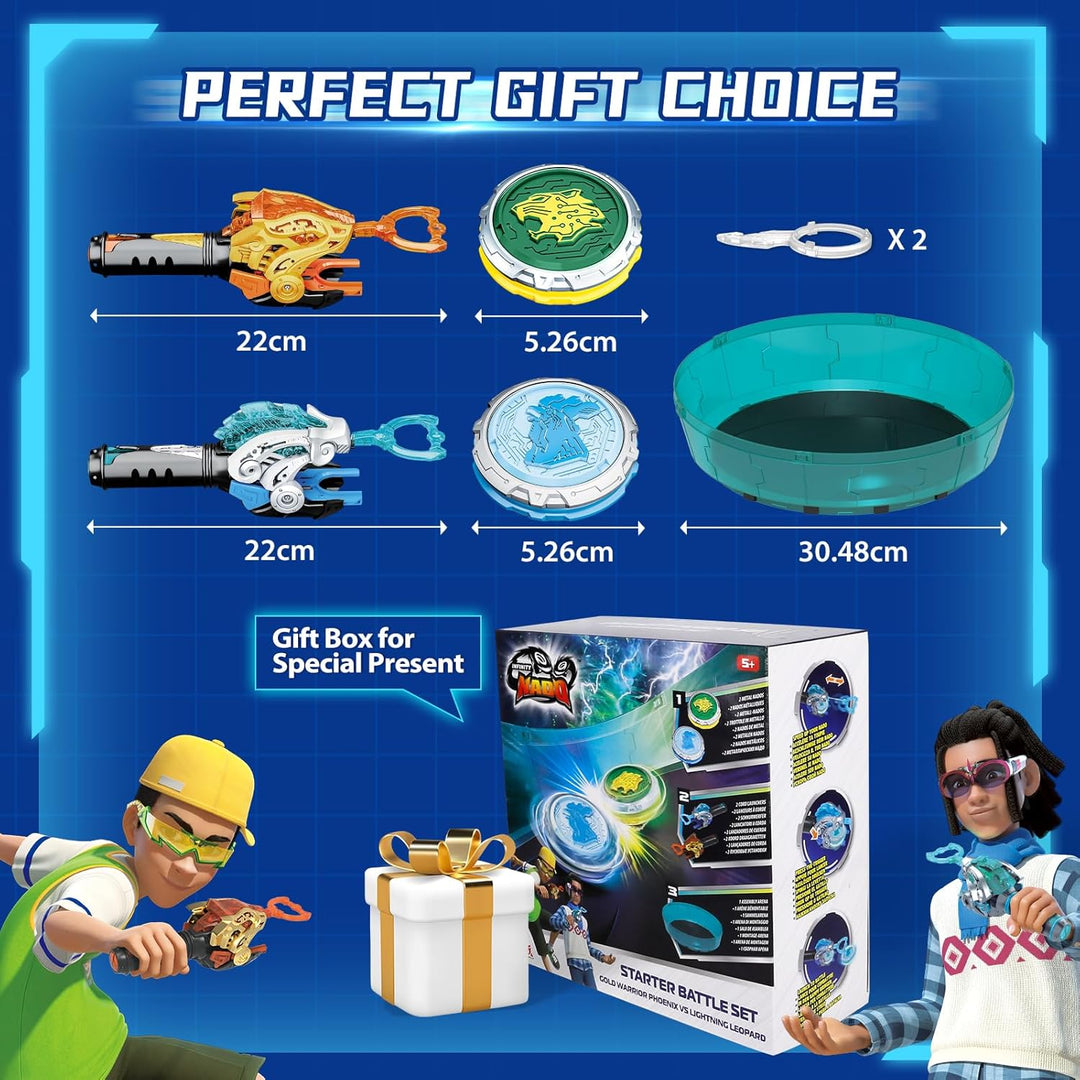 INFINITY NADO Kreisel für Kinder Metall Spielzeug Jungen, Battle Tops Kreisel Launcher Spielzeug, Sp