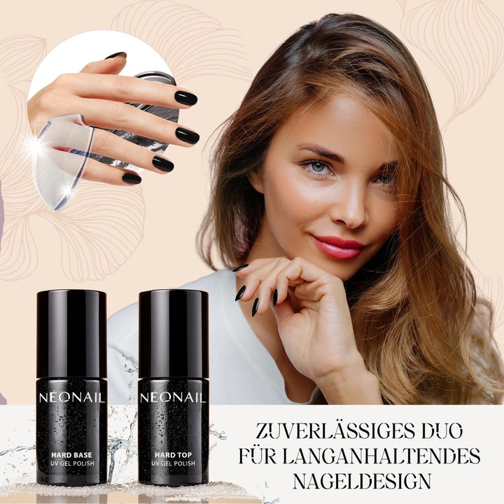 NEONAIL UV Set Hard Base ml und Hard Top 7,2 ml - UV Nagellack - Unterlack - Überlack - Top Coat - B