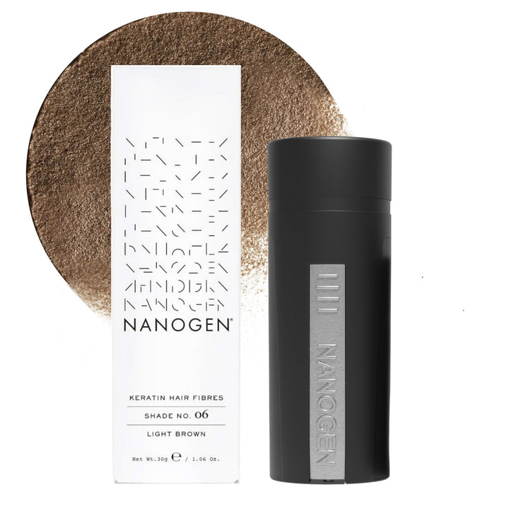 Nanogen Hair Thickening Fibres Light Brown 30g hellbraun 30g, hellbraun 30g