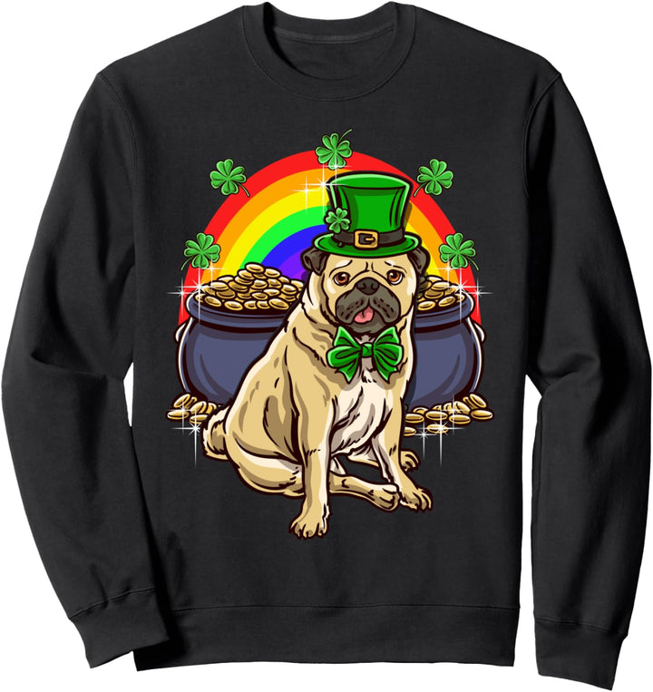Saint Pattys Day Hundebesitzer Irland Kleeblatt Sweatshirt