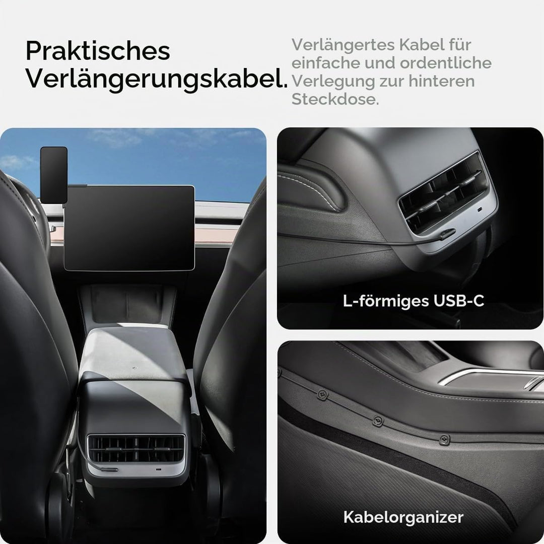 Spigen Tesla Model Y(~Juniper 2026)/3(~ Highland 2026)/S/X Qi2 MagSafe Handyhalterung mit Ladefunkti