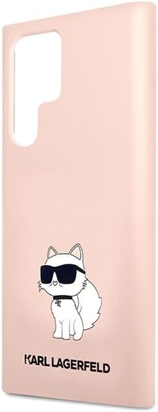 KARL LAGERFELD Hülle KLHCS23LSNCHBCP Samsung S23 Ultra S918 rosa silikon Choupet