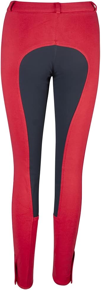 Pfiff 101197 Damen Reithose Vollbesatz Vollbesatzreithose 9 Farben alle Grössen 176 Rot / Grau, 176