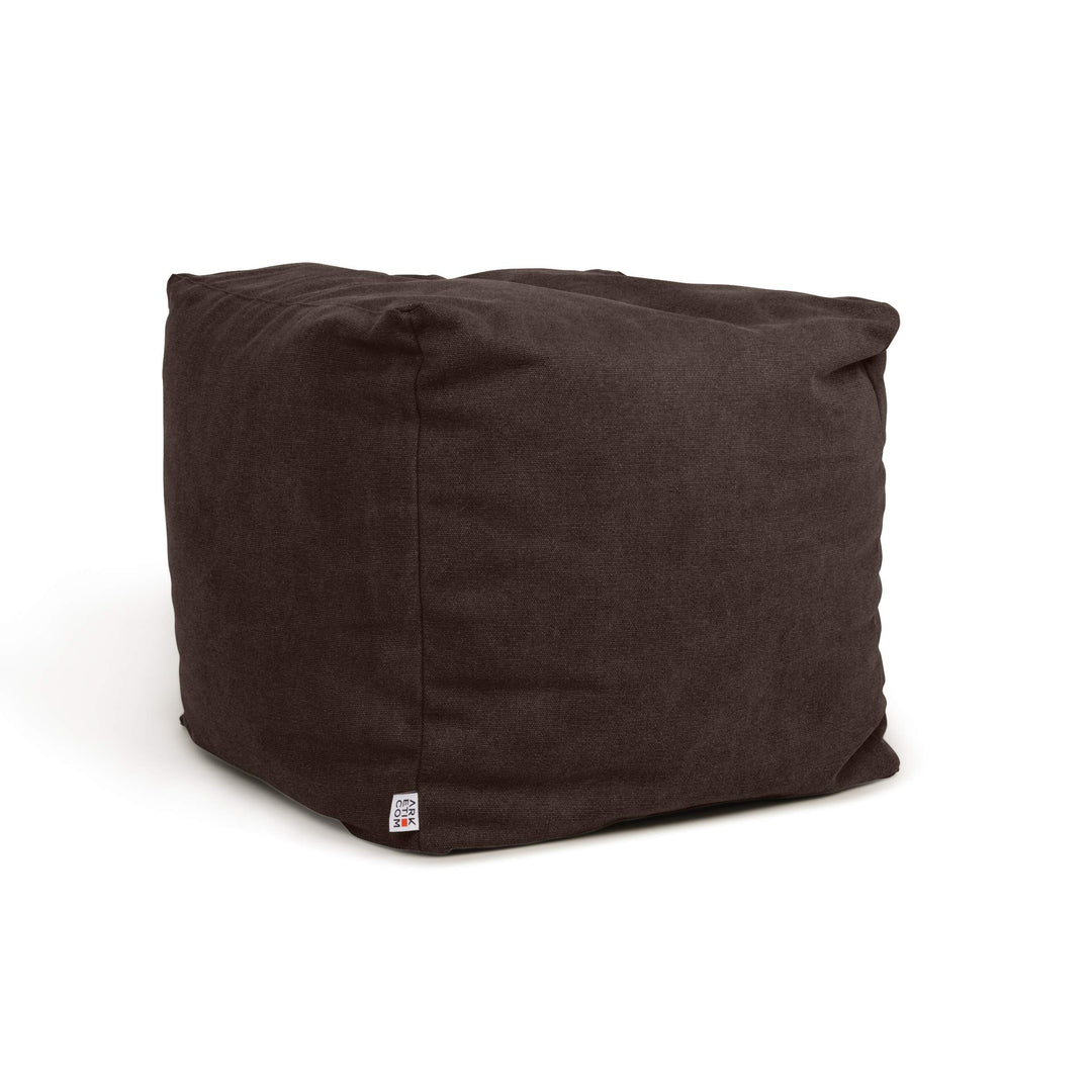 Arketicom Soft Cube, Pouf-Fusshocker, Quadratischer Pouf-Würfel aus Stoff Made in Italy. Design-Pouf