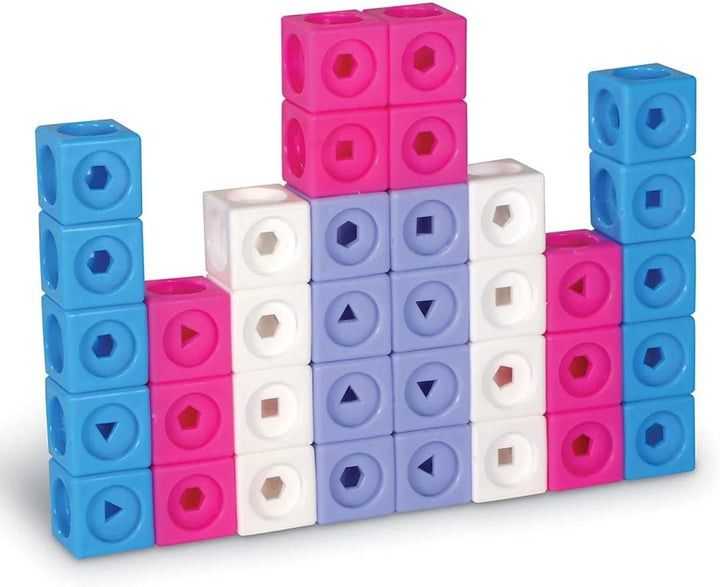 Learning Resources MathLink-Steckwürfel für die Vorschule, Mathe-Aktivitätsset: Fantastische Gebilde
