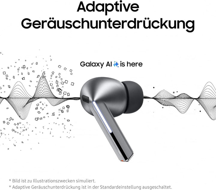 Samsung Galaxy Buds3 Pro Kabellose Bluetooth-Kopfhörer, Active Noise Cancelling (ANC), Adaptive Gerä