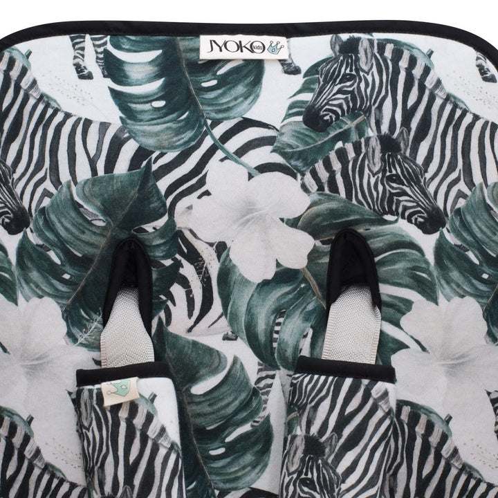 JYOKO KIDS Sitzauflage Universal für Kinderwagen + Gurtpolster Hergestellt aus Baumwollstoff + Schau