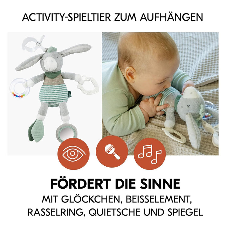 hauck Shopper Neo II Buggy inkl. Zubehör &amp; Fehn Spieltier - Grey | Sportbuggy mit Einhand-Faltmechan