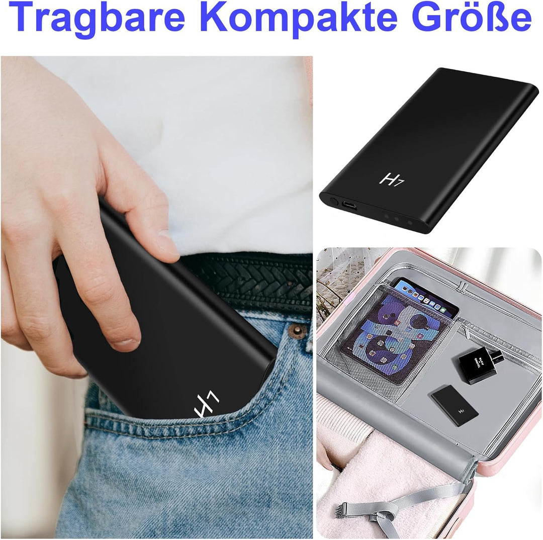 Powerbank-Minikamera, HD 1080P Klein Kamera mit Nachtsichtfunktion, Videokamera, 5000mAh Powerbank-K