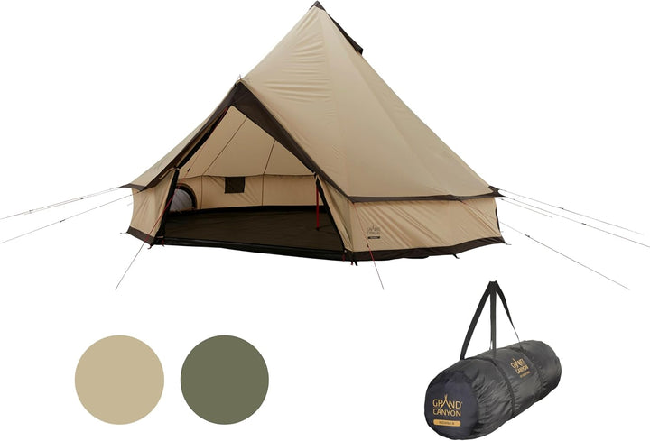 Grand Canyon Indiana - Personen Rundzelt, Tipi, Pyramidenzelt für Gruppen, Camping, Outdoor, Glampin