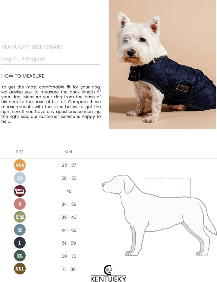 Kentucky Hundemantel Marine M