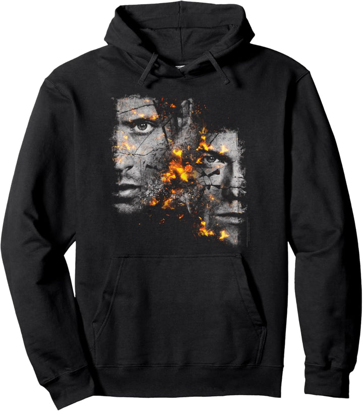Supernatural Sam and Dean Fire Pullover Hoodie