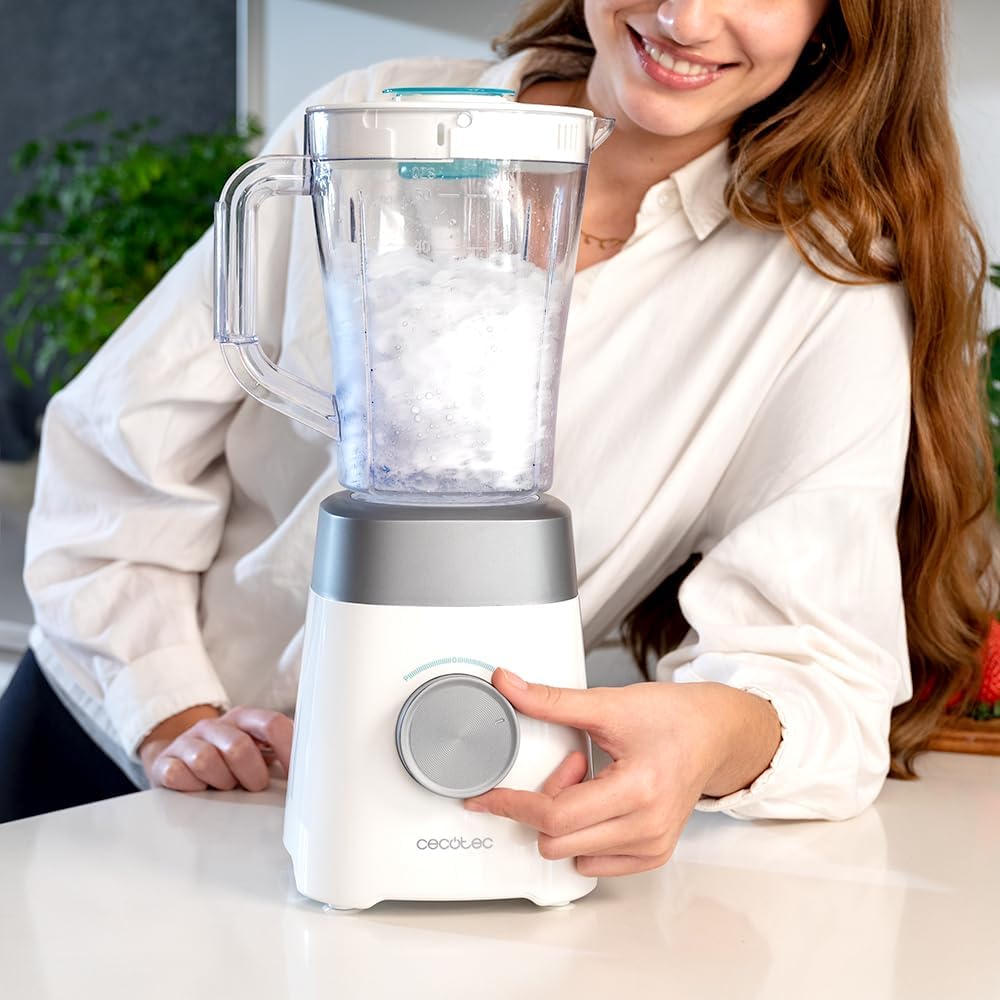 Cecotec Standmixer Power Black Titanium 1300Max W. 1300 W, 2 Geschwindigkeiten, Messer 4 Klingen mit