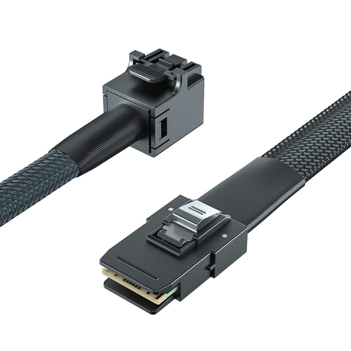 SFF-8643 to SFF-8087 Internal Mini SAS HD Cable, Compatible with Raid Controller Hard Drive, 100-Ohm