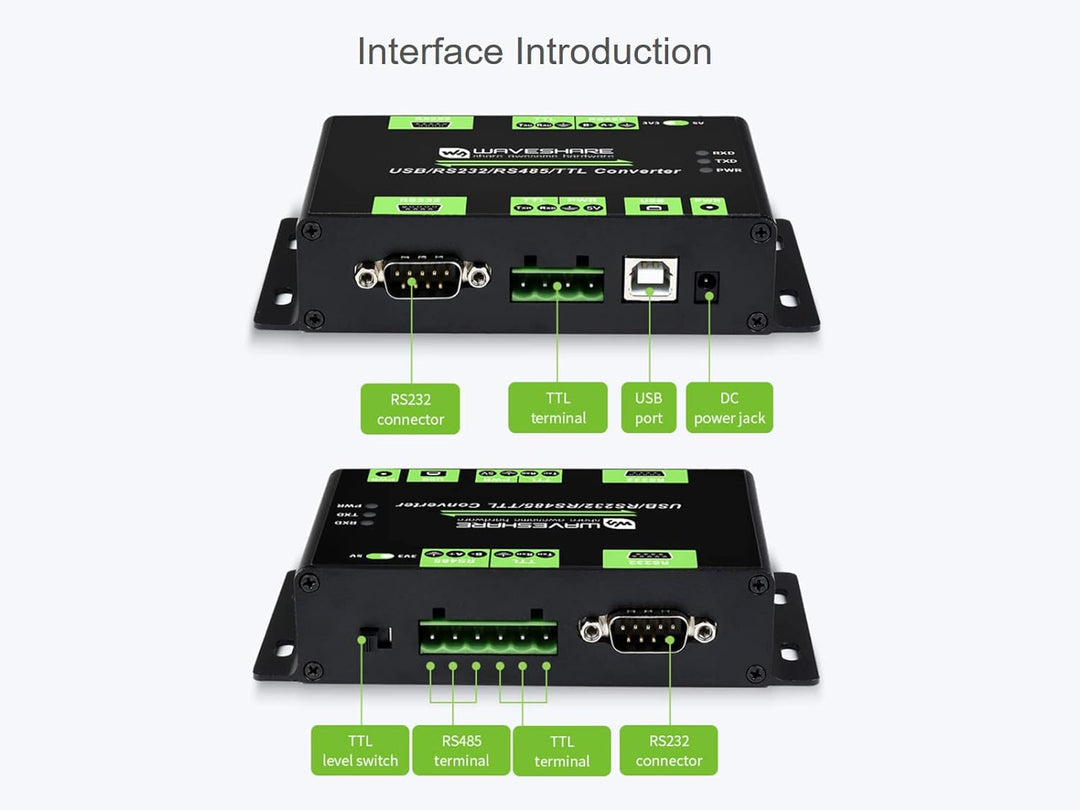 USB/RS485/RS232/TTL Konverter Industrieller Isolierter Multibus Konverter Unterstützt USB/RS232/TTL