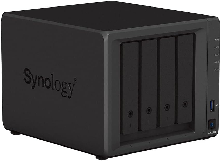 Synology DS923+ 4GB NAS 8TB (4X 2TB) WD Red+, montiert und getestet mit DSM SE installiert