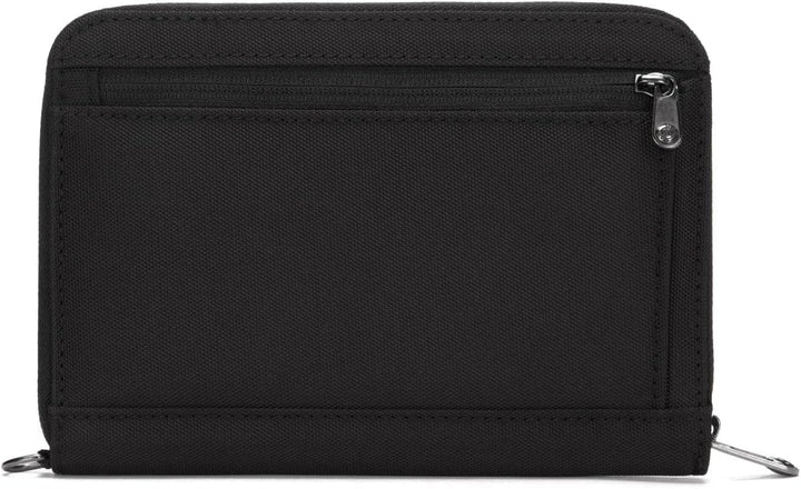 Pacsafe RFIDsafe RFID-blockierender kompakter Reise-Organizer, Schwarz, schwarz, Rfidsafe RFID-block