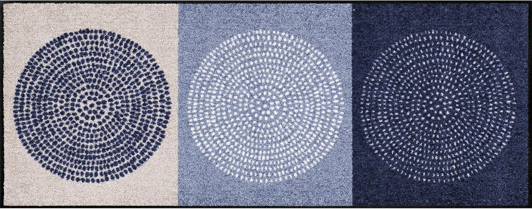 Salonloewe Fussmatte "Nestor" blau Grösse 25x75 cm 25 x 75 cm (Rechteckig) Blau, 25 x 75 cm (Rechtec