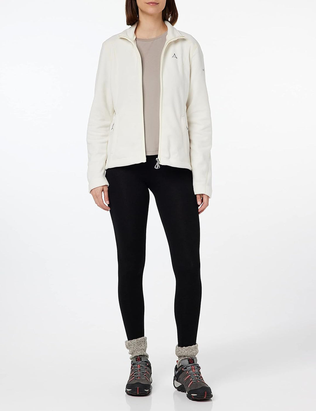 Schöffel Damen Fleece Jacket Leona3 whisper white 48, whisper white 48