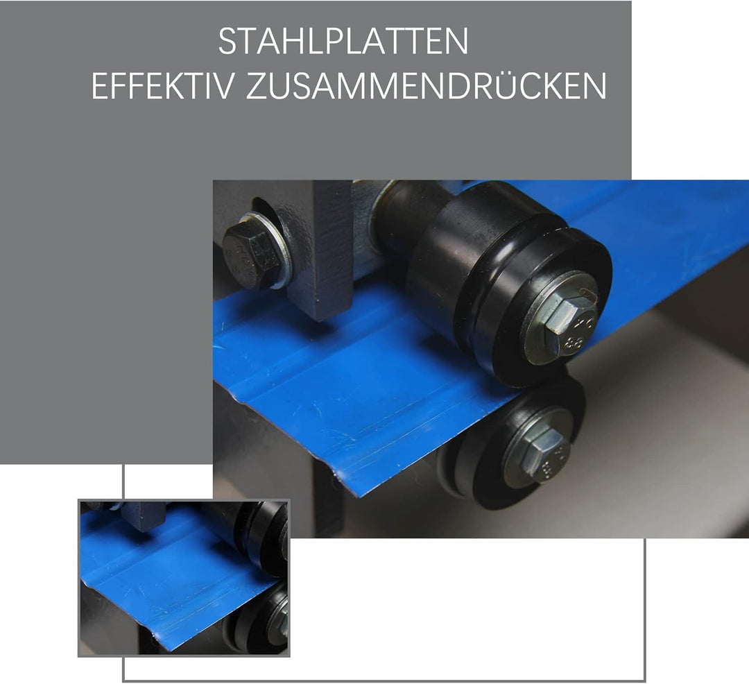BOKA Bördelgerät Sickenmaschine Bördelmaschine für 1,2 mm Stahlblech RM-18 Manuelle Rundbiegemaschin