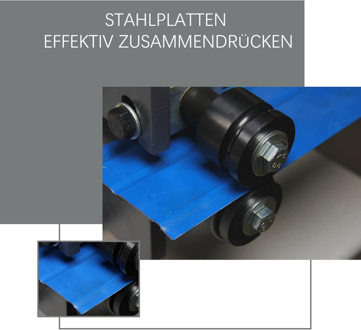BOKA Bördelgerät Sickenmaschine Bördelmaschine für 1,2 mm Stahlblech RM-18 Manuelle Rundbiegemaschin