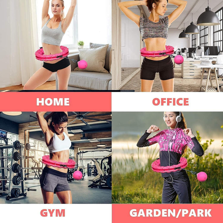 Cretee Will Not Fall Hula Hoop Verstellbarer Hot Waist Worker für Erwachsene Hula Hoops (Taille 55-1