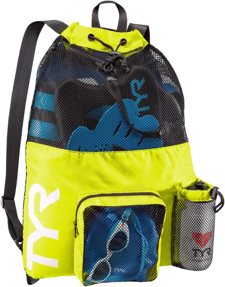 TYR Unisex Big Mesh Mummy Rucksack Tasche Einheitsgrösse Gelb, Einheitsgröße Gelb