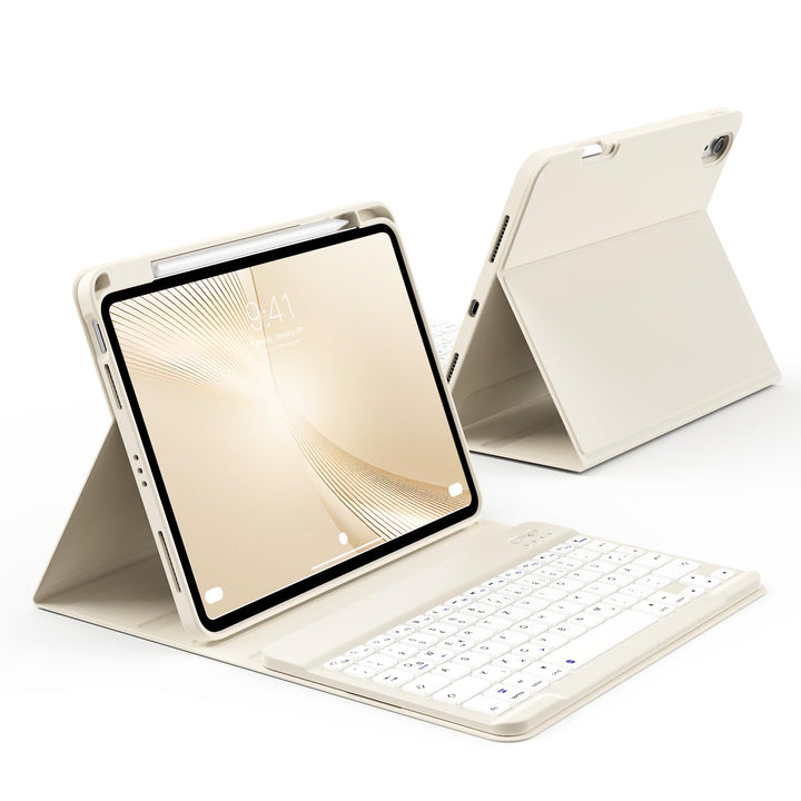 Hülle mit Tastatur für iPad A16 11. Generation 2025, iPad 10. Generation 2022 10,9 Zoll, Abnehmbarer