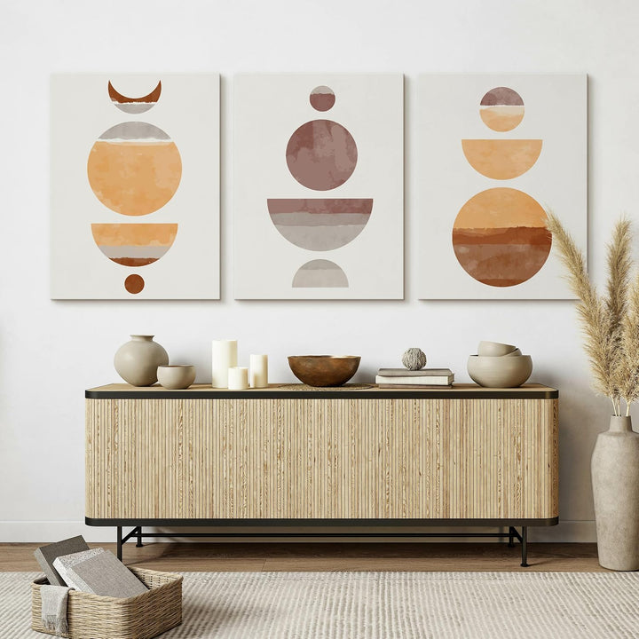 Muralo - Wandbilder Set - Leinwand Bilder Set Aufhängefertig - Bilder für Wohnzimmer Schlafzimmer -