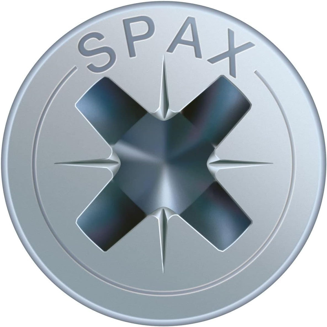 SPAX Universalschraube, 5,0 x 60 mm, 500 Stück, Kreuzschlitz Z2, Senkkopf, Vollgewinde, 4CUT, WIROX
