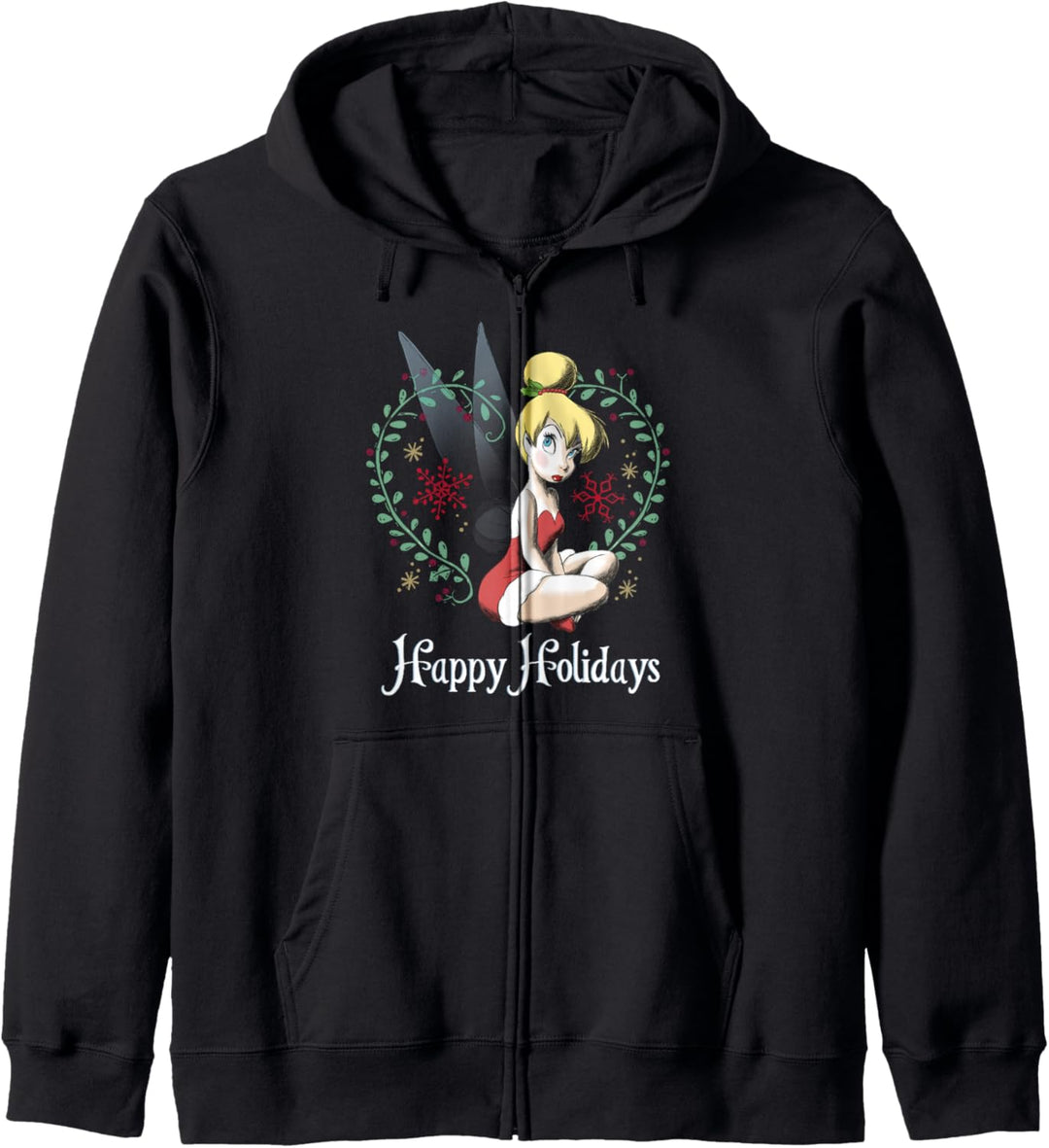 Disney Peter Pan Weihnachten Tinkerbell Happy Holidays Kapuzenjacke