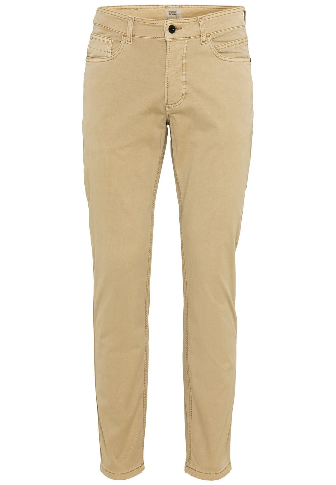 camel active Herren Regular Fit 5 Pocket Hose 42W / 32L Beige, 42W / 32L Beige