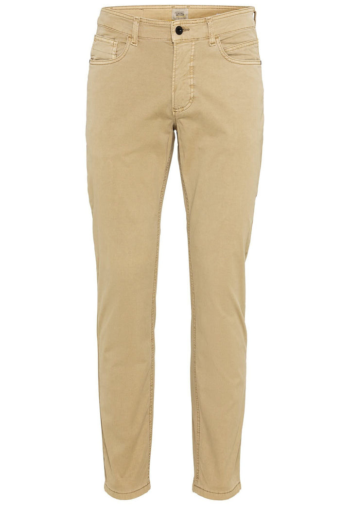 camel active Herren Regular Fit 5 Pocket Hose 42W / 32L Beige, 42W / 32L Beige