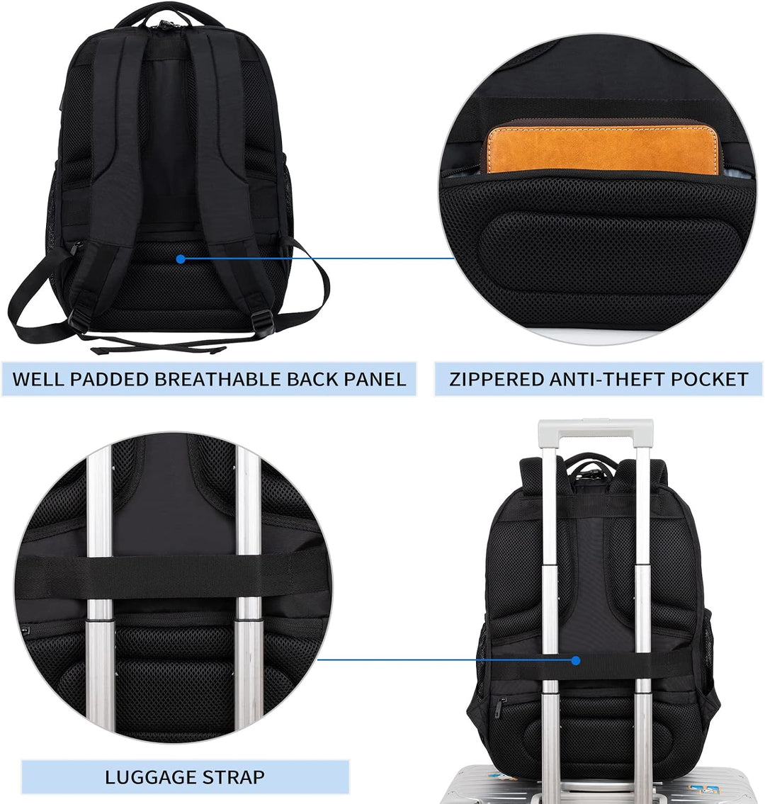KROSER Laptop Rucksack 17,3&