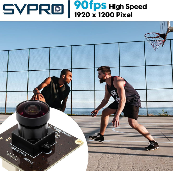Svpro 2MP Global Shutter USB Kamera Board 90fps Hochgeschwindigkeits Webcam Modul mit Fisheye Objekt