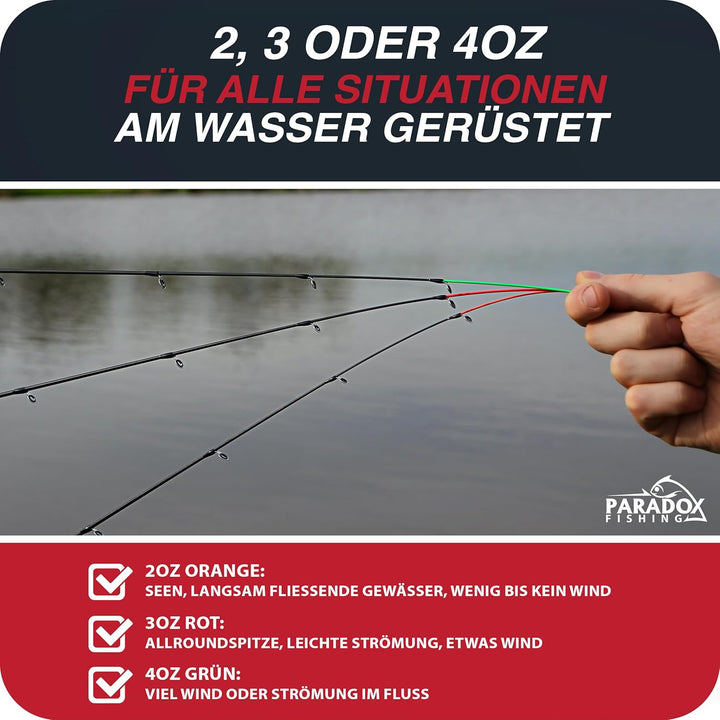 Feederrute 3,3m Wg. 90g I 3,6m 120g I Method Feeder Rute Angelrute Feederruten zum Angeln mit Futter