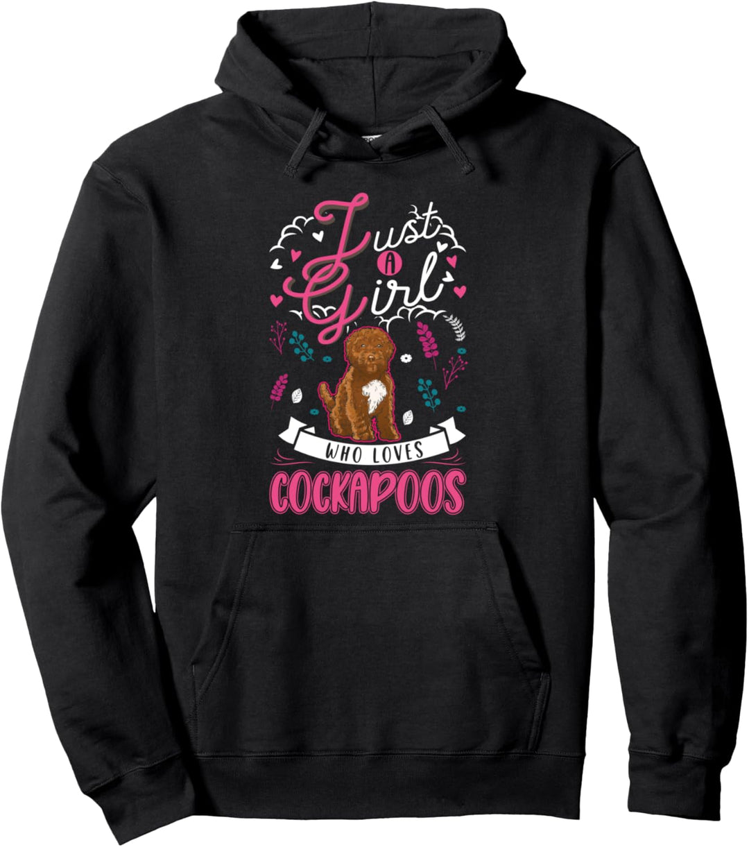Just a girl who loves Cockapoos Mädchen Pullover Hoodie