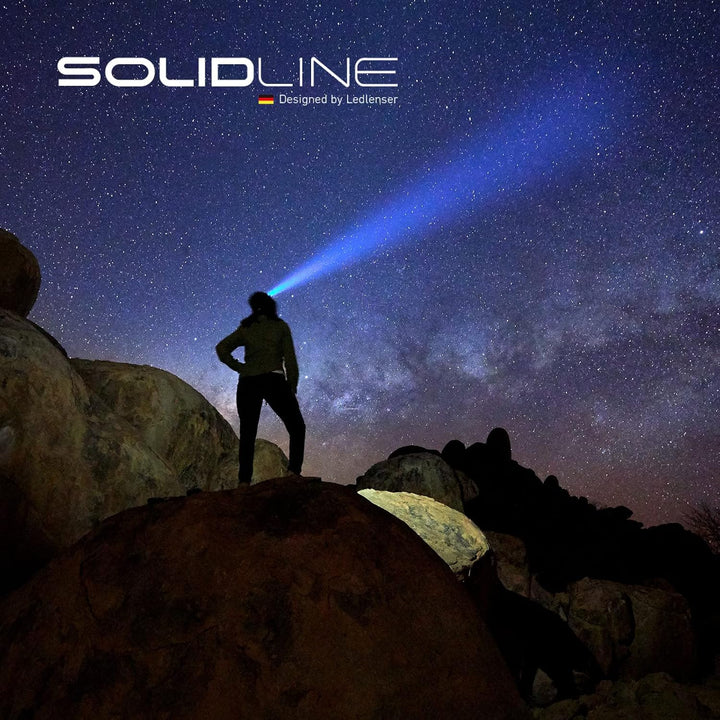 Solidline SH3, super helle LED Stirnlampe, robuste Sport- und Laufleuchte für den Kopf, 350 Lumen, 1